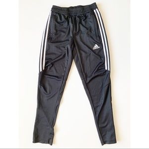 Adidas black jogger track pants
